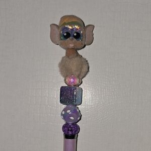 Cute Puppy Chihuahua Topper Pen with Purple Accents